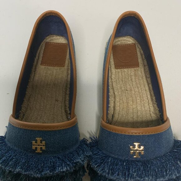 Tory Burch denim espadrilles with - Picture 6 of 8